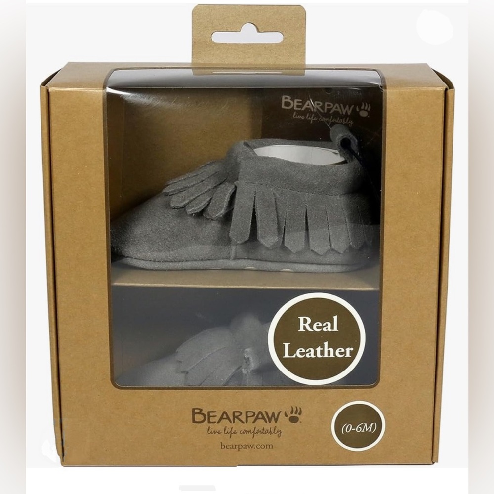 BEARPAW BABY LEATHER MOCCASINS